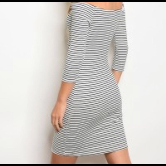 Navy and white dress - Picture 2 of 2